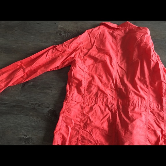 Pink Red Light Cargo Style Jacket - Picture 4 of 5
